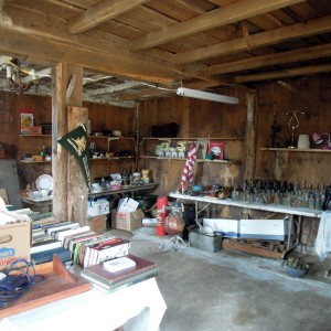 Archivist Gary Leveille and VP Robert Tepper renovated this barn for fundraising antique sales and flea markets.
