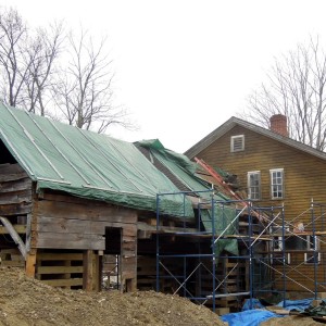 Dutch wagon house construction shown from northeast side