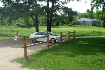 June Update: Fence installed in new parking area